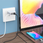 Зарядное устройство Borofone BA42A Joyful + Кабель Micro USB (2.4A) [White]