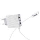 Зарядное устройство Borofone BA42A Joyful + Кабель Micro USB (2.4A) [White]