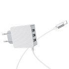 Incarcator de retea BorofoneBA42A Joyful + Cablu Type-C (2.4A) [White]