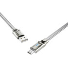 Cablu Borofone BU12 Synergy Micro USB (1.2m) [Silver]