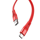 Кабель Borofone BU18 Crown Food Grade Silicone Type-C (1.2м) [Red]