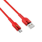 Cablu Borofone BU17 Starlight Micro-USB (1.2m) [Red]