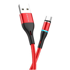 Cablu Borofone BU16 Skill Magnetic Type-C (1.2m) [Red]