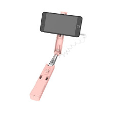 Монопод для селфи Borofone BY3 (3.5mm wired) [Pink]