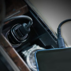 Incarcator auto Borofone BZ13 Extreme + Cablu Type-C (2.4A) [Black]