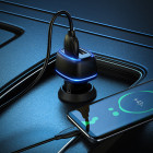 Incarcator auto Borofone BZ14 Max + Cablu Micro USB (2.4A) [Black]