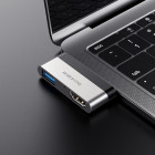 Адаптер Borofone DH2 Type-C  to HDMI  + USB3.0 [Silver]