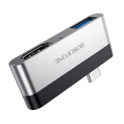 Адаптер Borofone DH2 Type-C  to HDMI  + USB3.0 [Silver]