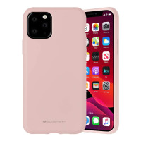 Husa Goospery Mercury Liquid Silicone Apple iPhone 11 Pro Max [Pink sand]