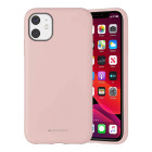 Чехол Goospery Mercury Liquid Silicone Apple iPhone 12 [Pink sand]