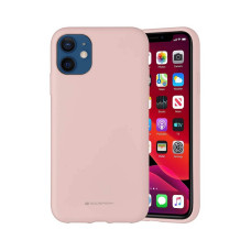 Чехол Goospery Mercury Liquid Silicone Apple iPhone 12 mini [Pink sand]