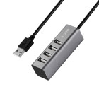 Адаптер Hoco HB1 USB to 4*USB [Gray]