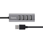 Адаптер Hoco HB1 USB to 4*USB [Gray]