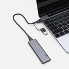 Portable SSD Hoco UD7 Extreme Speed 128GB (USB & Type-C 3.1) [Gray]