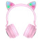 Casti Wireless Hoco W27 Cat Ear [Pink]