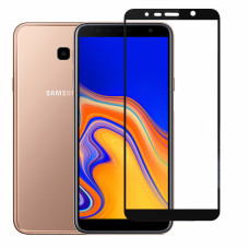 Защитное стекло Samsung J4 plus (2018) Screen Geeks Full All Glue 4D (Black)