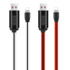 Кабель Hoco U29 LED Timing Lightning (1.2м) [Black-Red]