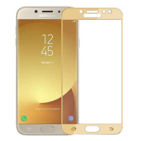 Sticla protectoare pentru Samsung Galaxy J7 (2017) Screen Geeks Full Cover All Glue Gold