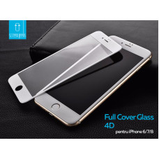 Защитное стекло iPhone 8 Screen Geeks 4D Full Cover White