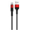 Cablu Borofone BX2 Fast Charging Micro USB (1m) [Black-Red]