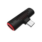 Адаптер Borofone BV8 Type-C  to 3.5mm Jack + Type-C [Black]