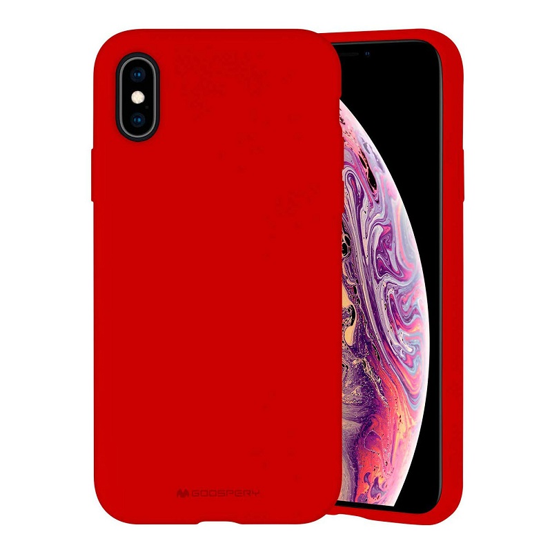 Husa Goospery Mercury Liquid Silicone Apple iPhone X / XS [Red]