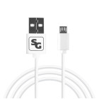 Cablu Screen Geeks Micro USB (1m) [White]