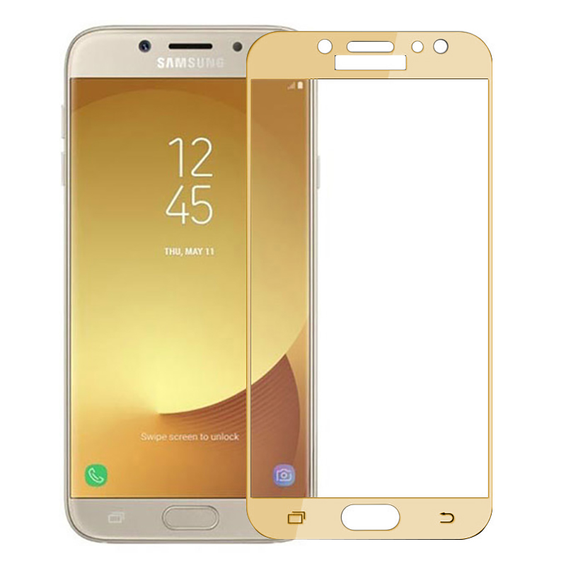 Buzz ferry Bungalow Sticla protectoare Samsung Galaxy J3 (2017) Screen Geeks Full Cover Glass  Pro Gold de la 99 lei