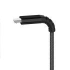 Cablu Screen Geeks Nylon Micro USB (1m) [Black]