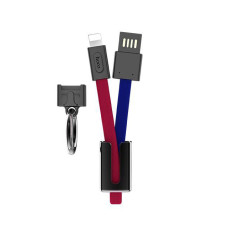 Cablu Hoco U36 Mascot Lightning (19cm) [Red-Blue]