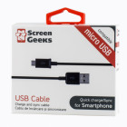 Cablu Screen Geeks Micro USB (1m) [Black]