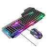 Gaming set Tastatură + Mouse Hoco GM12 Light and shadow RGB (general english version) [Black]