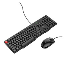 Gaming set tastatură + casti Hoco GM16 Business keyboard and mouse set(russian version) [Black]