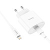 Зарядное устройство Hoco C94A Metro (PD20W)  + Кабель Type-C to Lightning  [White]