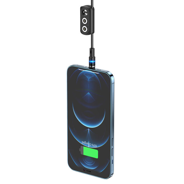 Кабель Hoco U98 3-in-1 Sunway Lightning + Micro USB + Type-C (1.2м) [Black]