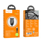 Incarcator auto Hoco Z43 Mighty + Cablu Type-C (QC3.0) [Black]
