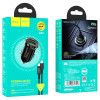 Авто-зарядка Hoco Z44 Leading + Кабель Type-C to Lightning (PD20W + QC3.0) [Black]