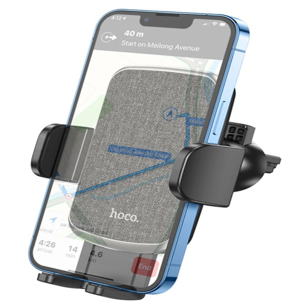 Suport Auto Hoco CA94 Polaris push-type air outlet car holder [Black]