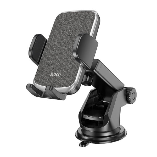 Suport Auto Hoco CA95 Polaris push-type telescopic suction cup car holder [Black]