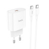 Incarcator de retea Hoco C94A Metro (PD20W) + Cablu Type-C to Type-C  [White]