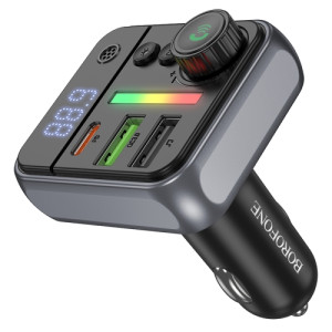 FM Modulator Borofone BC50 Ascenso PD20W+QC3.0 car BT FM transmitter [Black]